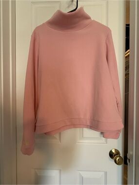 Dudley Stephens Park Slope Terry Fleece Pink Pullover size XL